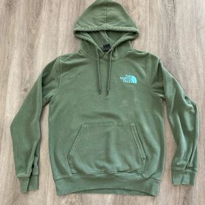 The North Face Men’s size S green back printed hoodie